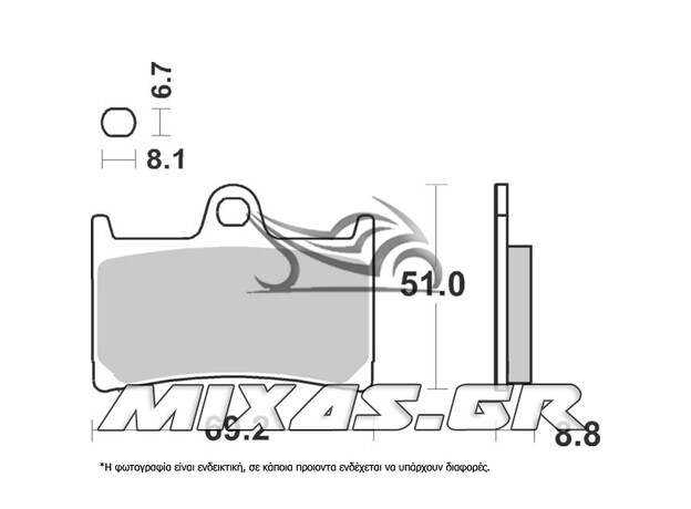 ΤΑΚΑΚΙΑ SBS 634RS/RST/FA252/786 RACING