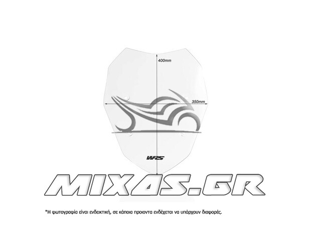 ΠΑΡΜΠΡΙΖ/ΖΕΛΑΤΙΝΑ WRS YAMAHA BMW S1000 XR (15-19) 40x35cm CLEAR