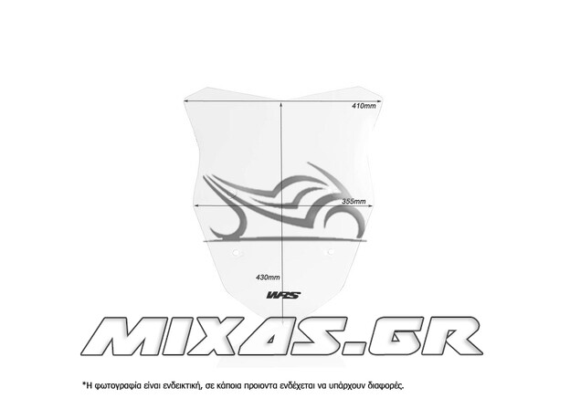 ΠΑΡΜΠΡΙΖ/ΖΕΛΑΤΙΝΑ WRS YAMAHA BMW S1000 XR (15-19) 43x35cm CLEAR