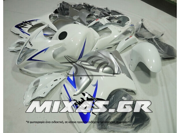 ΚΟΥΣΤΟΥΜΙ SUZUKI GSX-R 1300 HAYABUSA GEN2 (2008>) ΑΣΠΡΟ/ΜΠΛΕ ROC